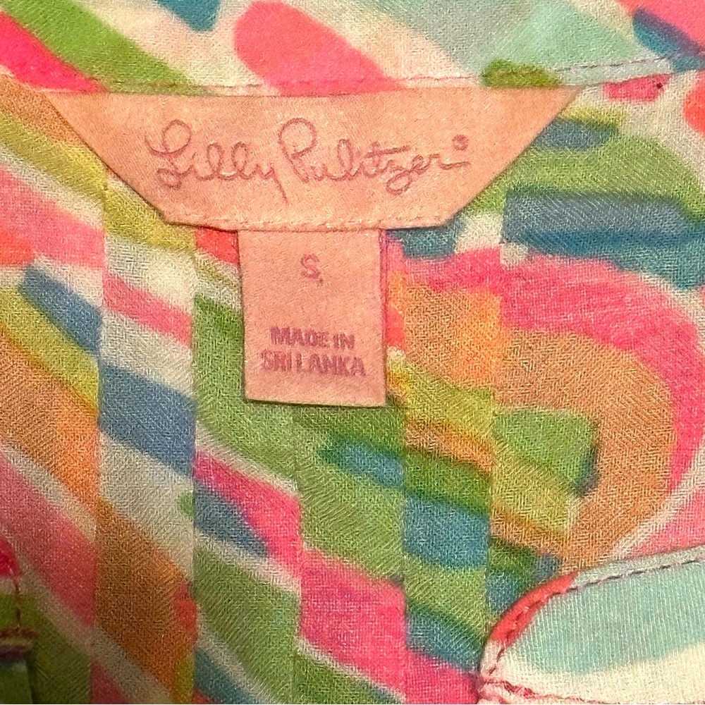 Lilly Pulitzer Woman’s Long Sleeve Summer Cotton Dress Size S - Picture 4 of 8